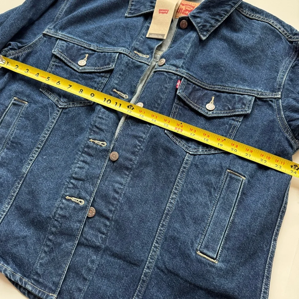 Levi’s Trucker Denim Jacket Women’s Small NWT Classic Blue Jean Jacket - Picture 3 of 6